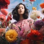 “Show Off a Colorful Flower Skirt in a Vibrantly Decorated Home”